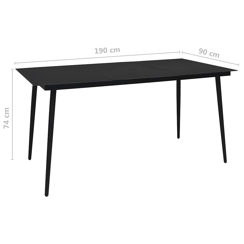 Set da Pranzo da Giardino 9 pz
