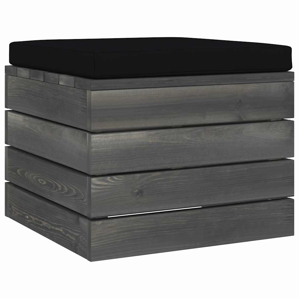 Set Divani da Giardino su Pallet 5 pz con Cuscini Massello Pino