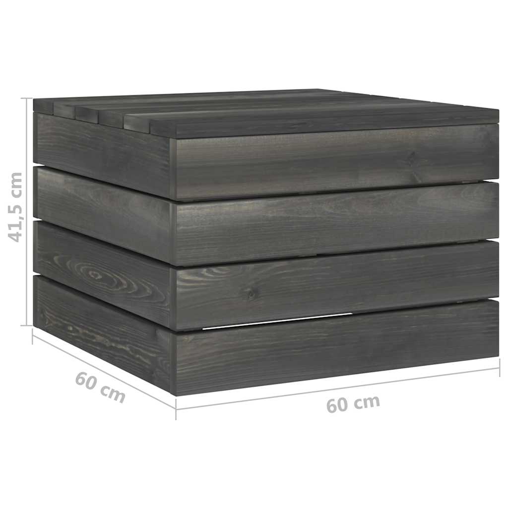 Set Divani da Giardino su Pallet 5 pz con Cuscini Massello Pino