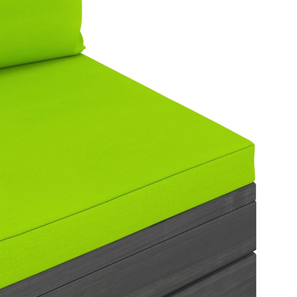 Set Divani da Giardino su Pallet 5 pz con Cuscini Massello Pino