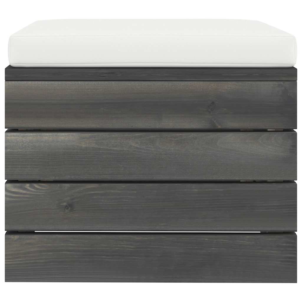 Set Divani da Giardino su Pallet 6 pz con Cuscini Massello Pino