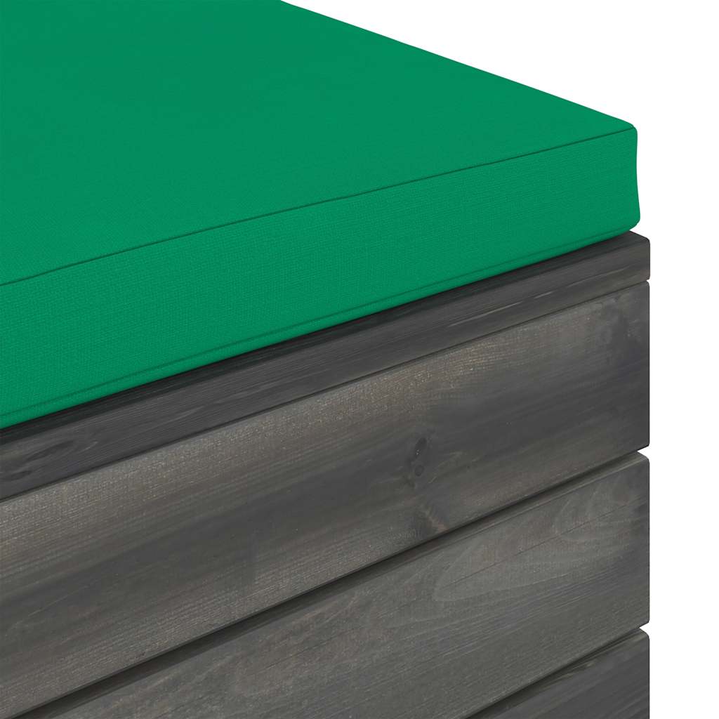 Set Divani da Giardino su Pallet 6 pz con Cuscini Massello Pino