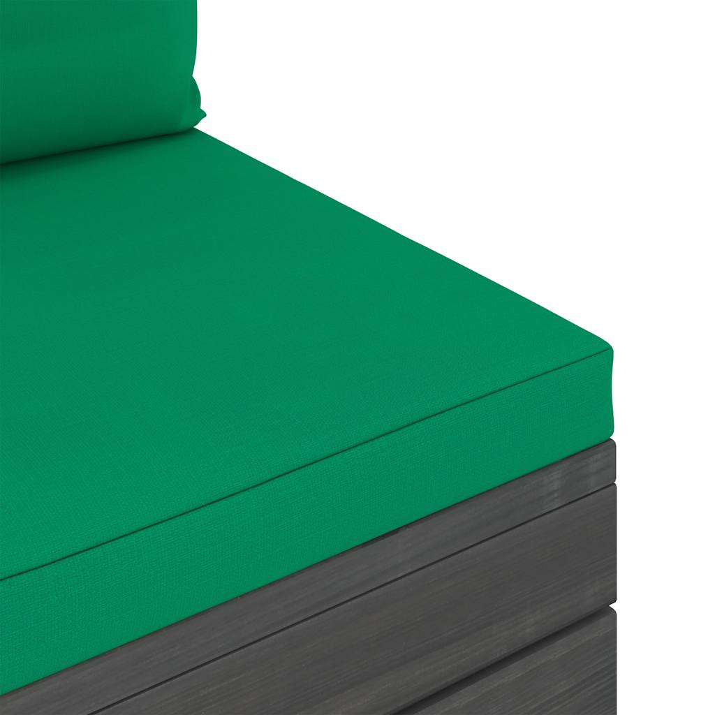 Set Divani da Giardino su Pallet 6 pz con Cuscini Massello Pino