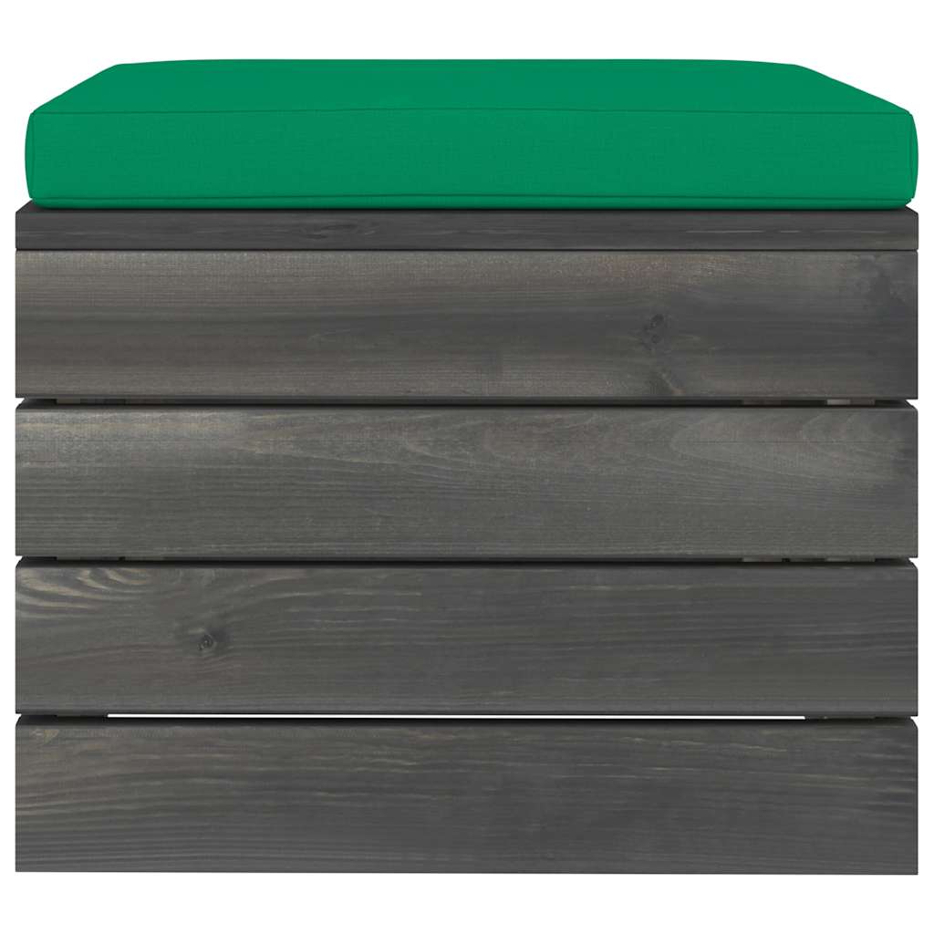 Set Divani da Giardino su Pallet 6 pz con Cuscini Massello Pino
