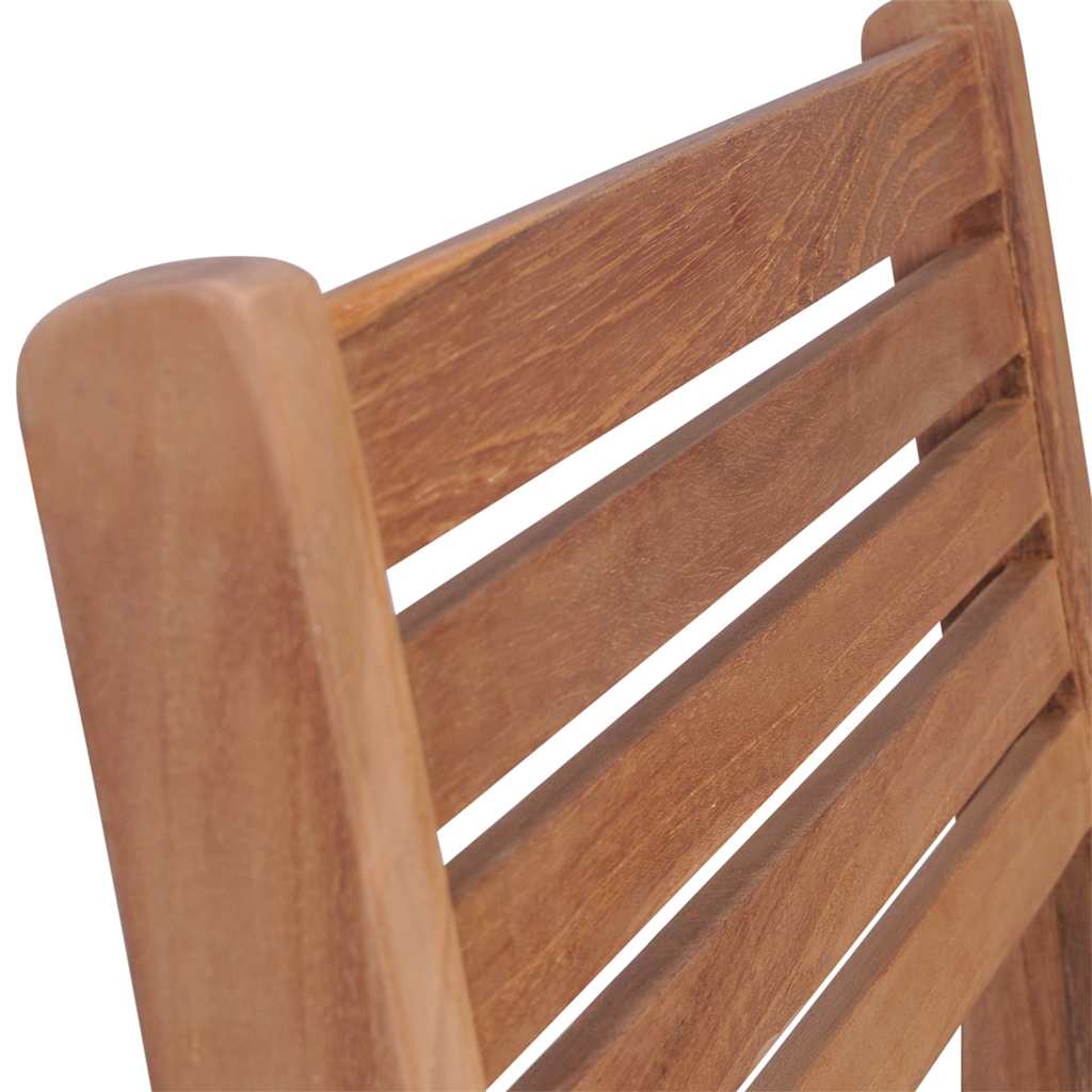 Sedie Giardino 4 pz e Cuscini Verde Brillante Massello di Teak