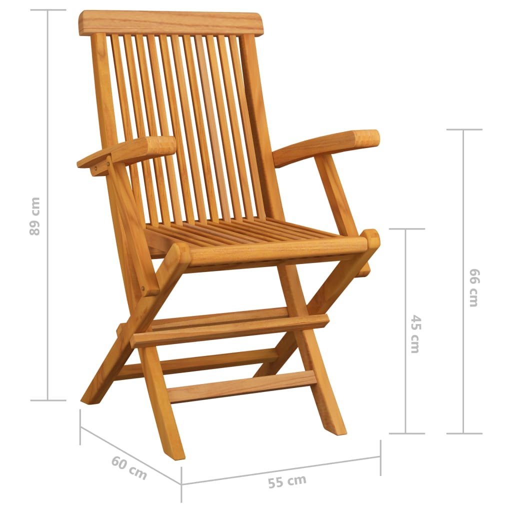 Sedie Pieghevoli Cuscini Motivo Quadri Rosso 6pz Massello Teak