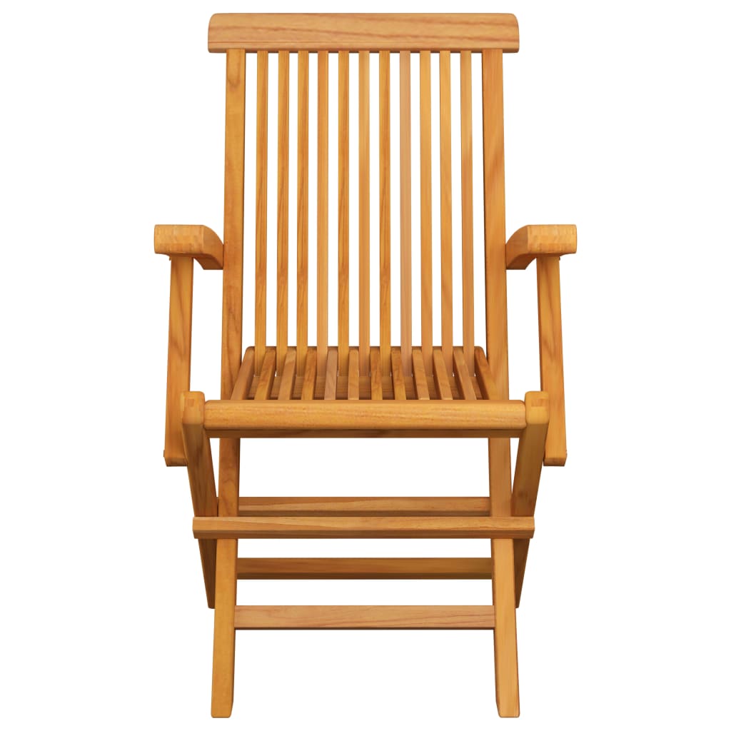 Sedie Pieghevoli con Cuscini Azzurri 6 pz Legno Massello Teak