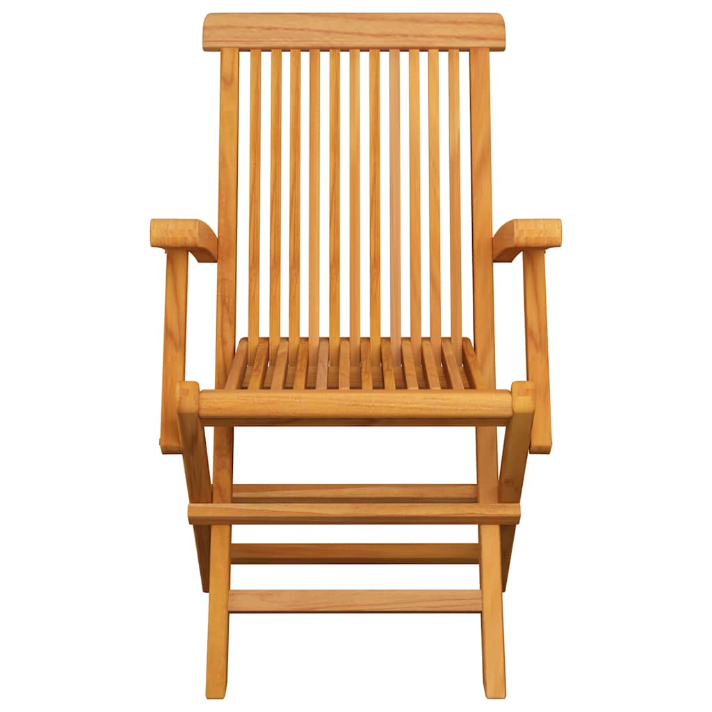Sedie Pieghevoli con Cuscini Verdi 6 pz Legno Massello di Teak