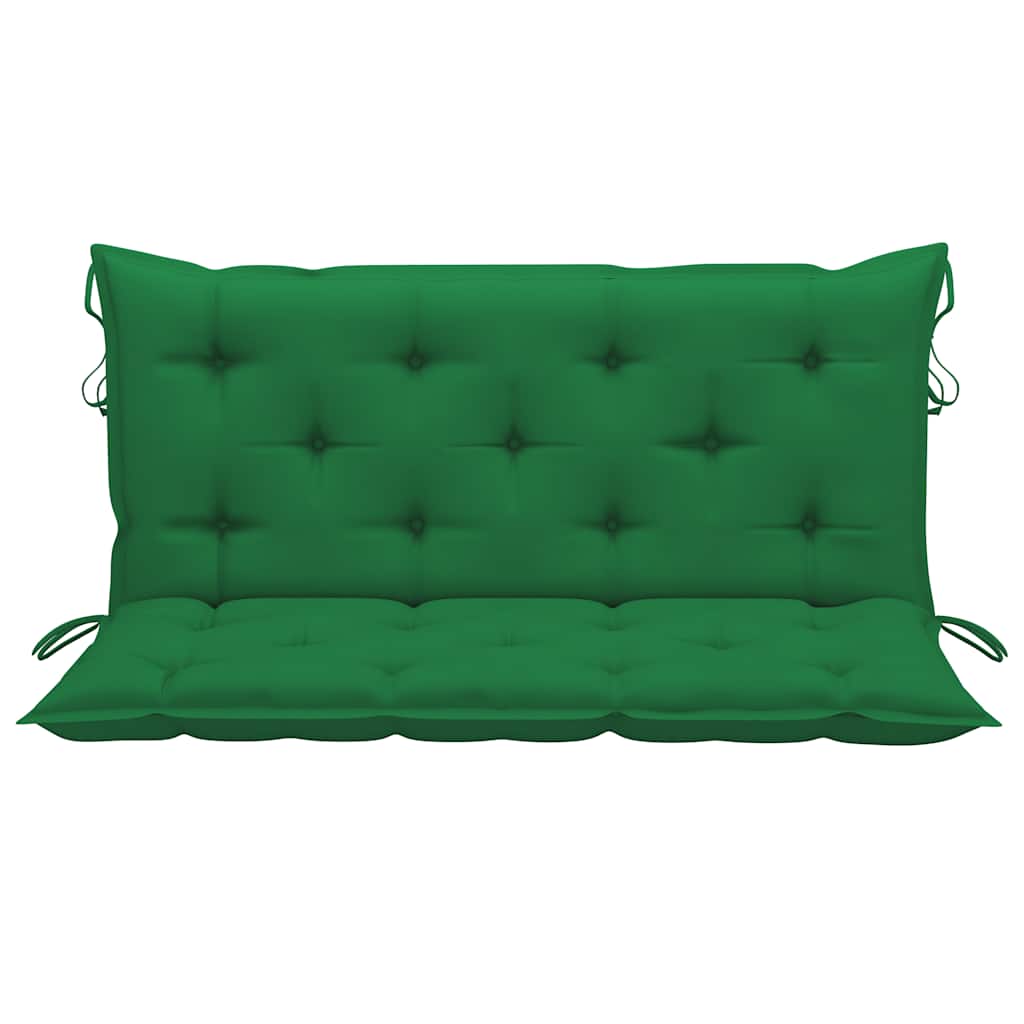 Dondolo con Cuscino Verde 170 cm in Massello di Teak