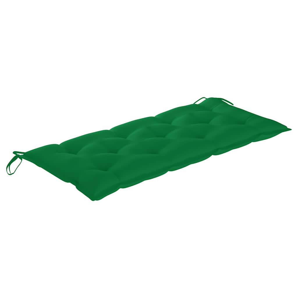 Dondolo con Cuscino Verde 170 cm in Massello di Teak
