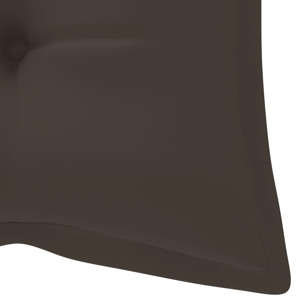 Dondolo con Cuscino Grigio Talpa 170 cm in Massello di Teak