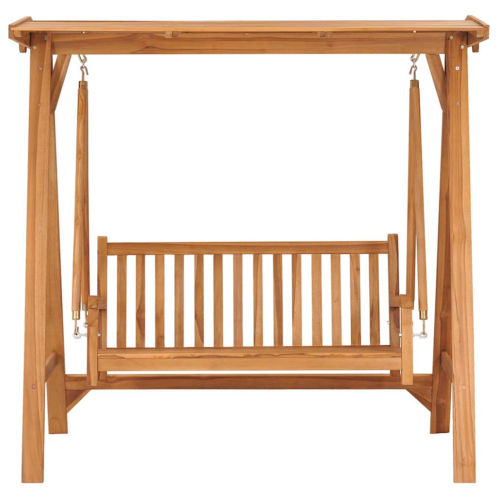 Dondolo con Cuscino Rosso Vino 170 cm Massello di Teak