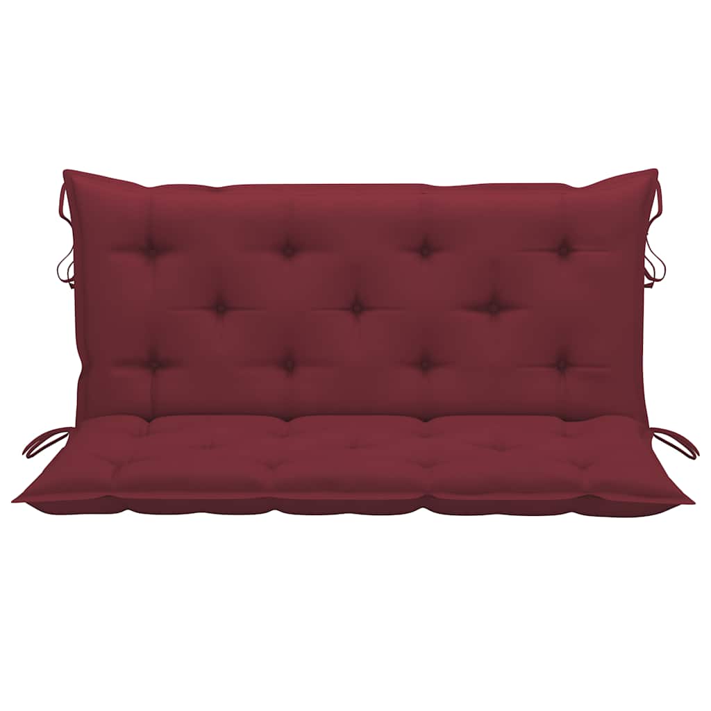 Dondolo con Cuscino Rosso Vino 170 cm Massello di Teak