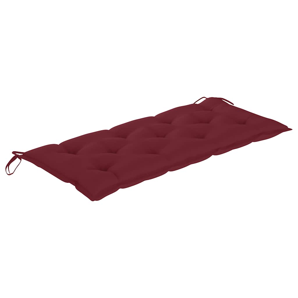 Dondolo con Cuscino Rosso Vino 170 cm Massello di Teak