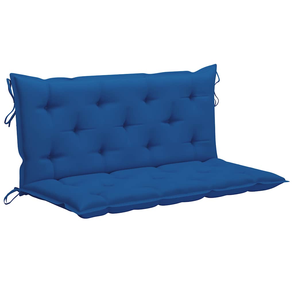 Dondolo con Cuscino Blu 170 cm Massello di Teak