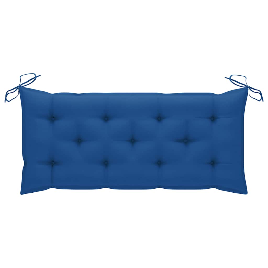 Dondolo con Cuscino Blu 170 cm Massello di Teak