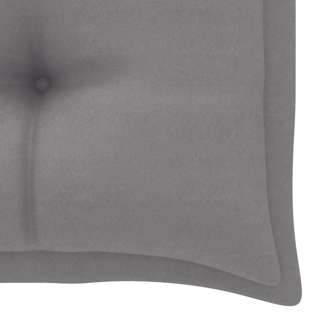 Dondolo da Giardino 2 Posti Cuscini Foglie di Palma 202cm Bambù