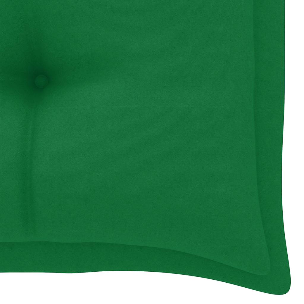 Dondolo da Giardino 2 Posti Cuscini Foglie di Palma 202cm Bambù