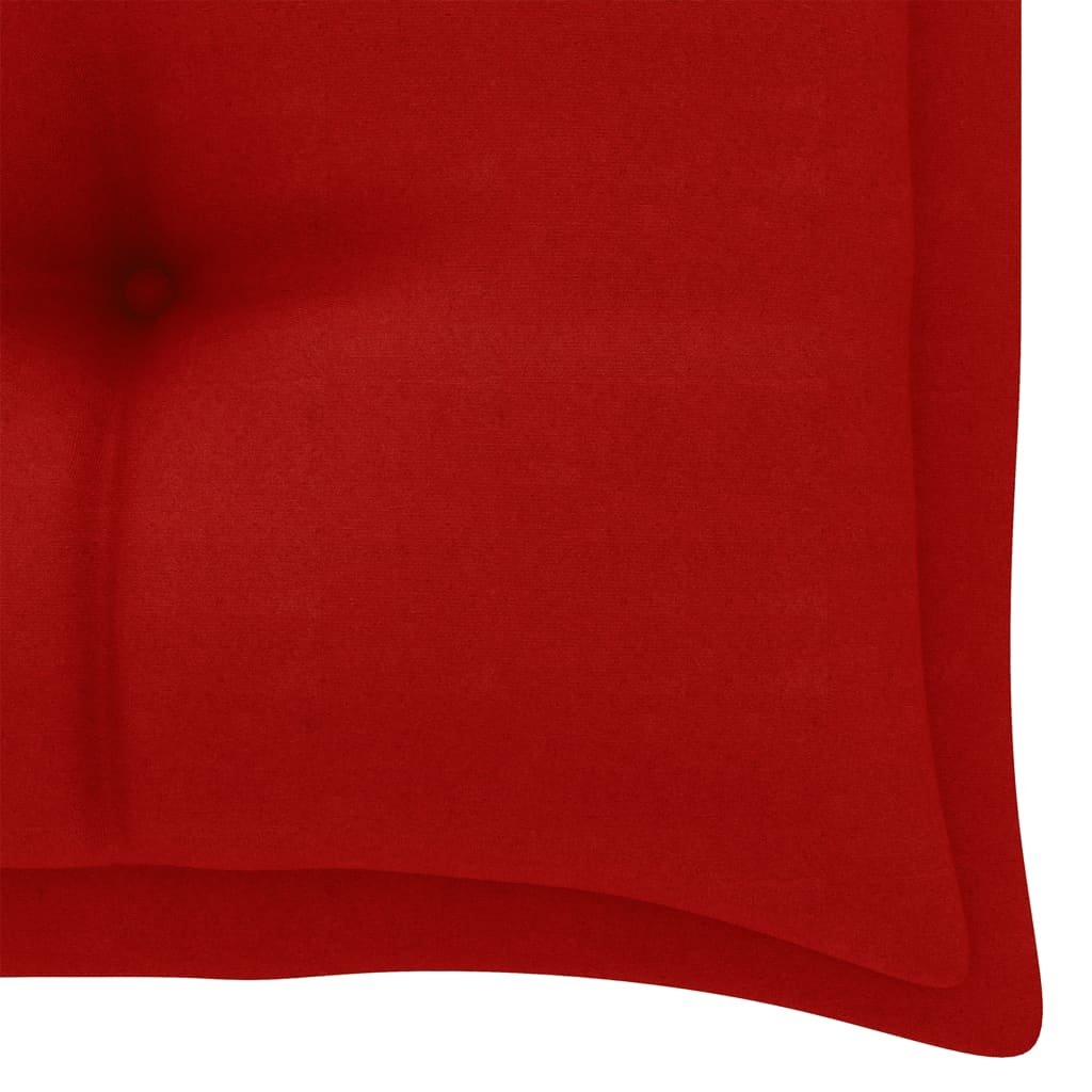 Dondolo da Giardino 2 Posti Cuscini Foglie di Palma 202cm Bambù