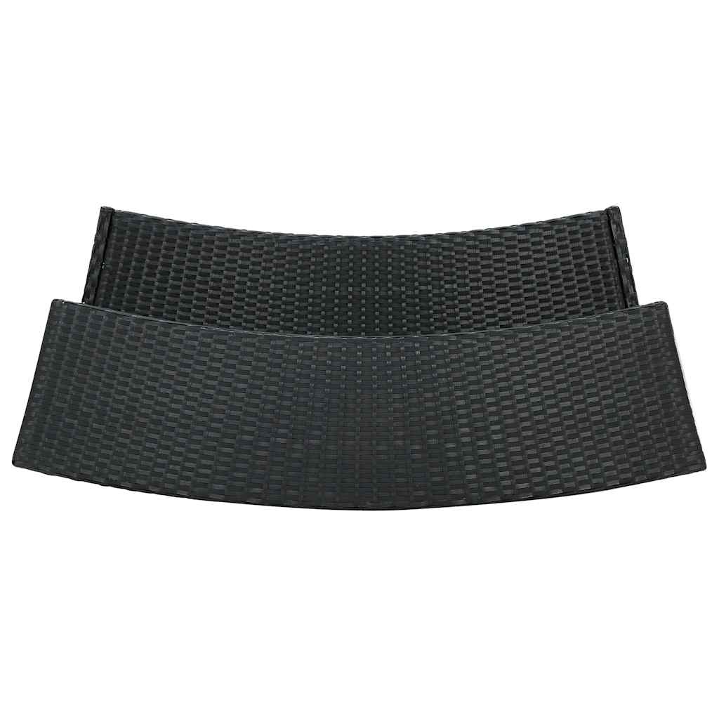 Set Bar da Giardino 3 pz con Cuscini Nero