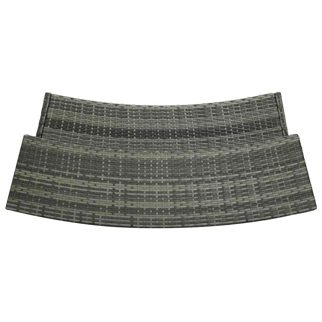 Set Bar da Giardino 5 pz con Cuscini Grigio