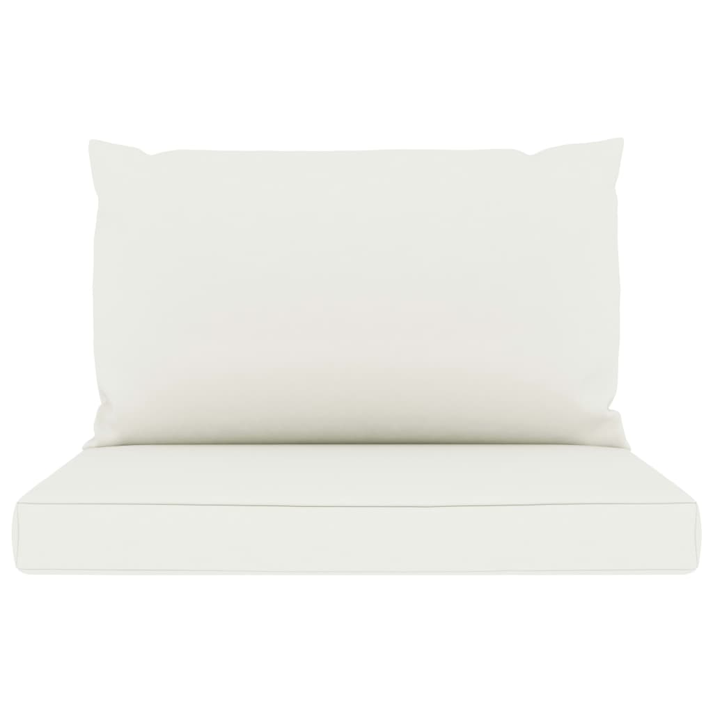 Set Divani da Giardino 6 pz con Cuscini Crema