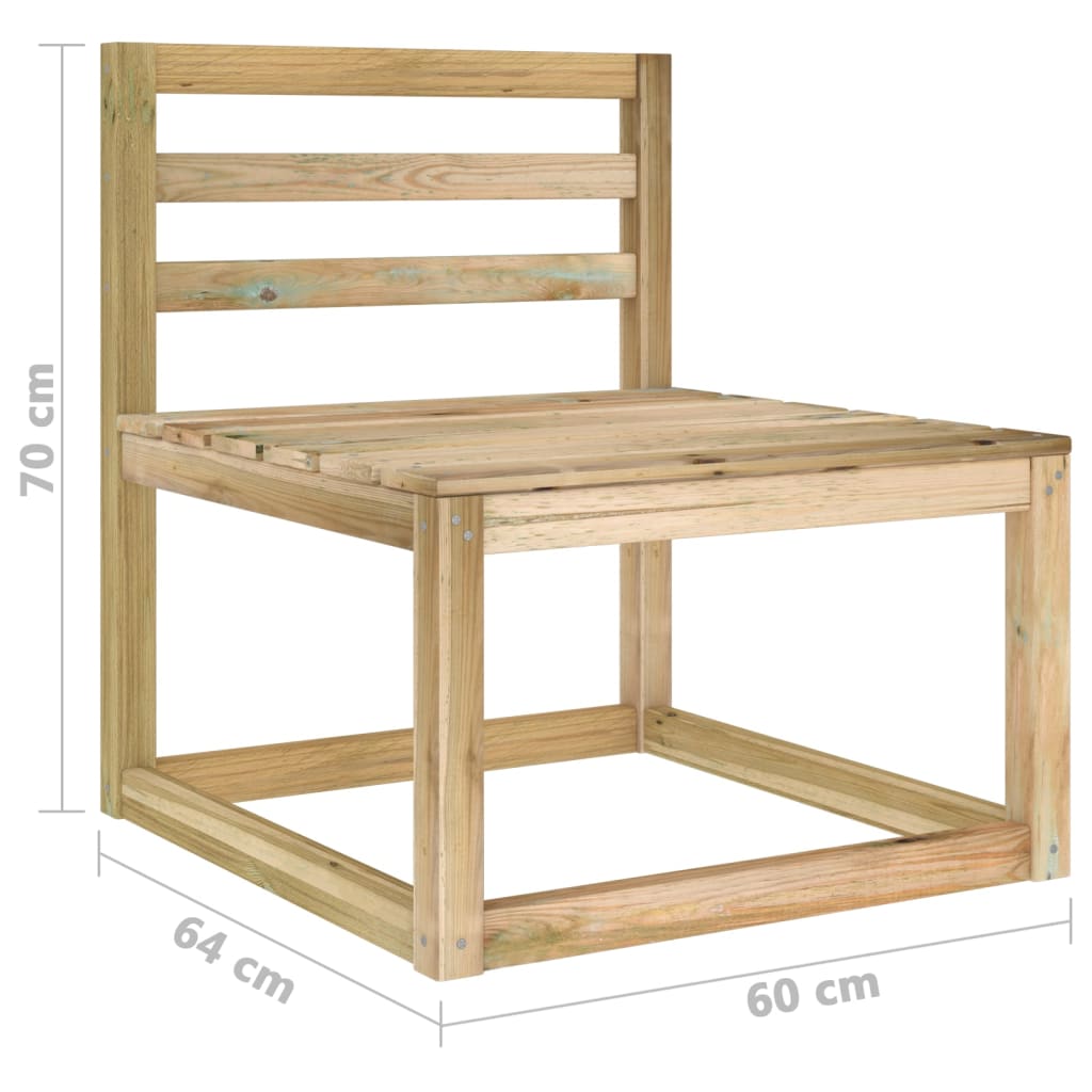 Set Divani da Giardino 6 pz con Cuscini Crema