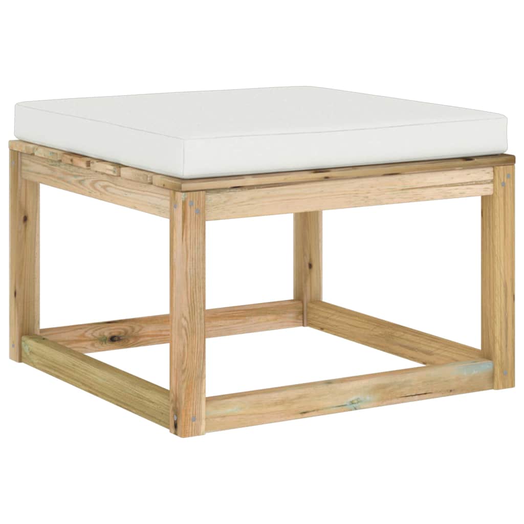 Set Salotto Giardino con Cuscini 7 pz in Pino Impregnato