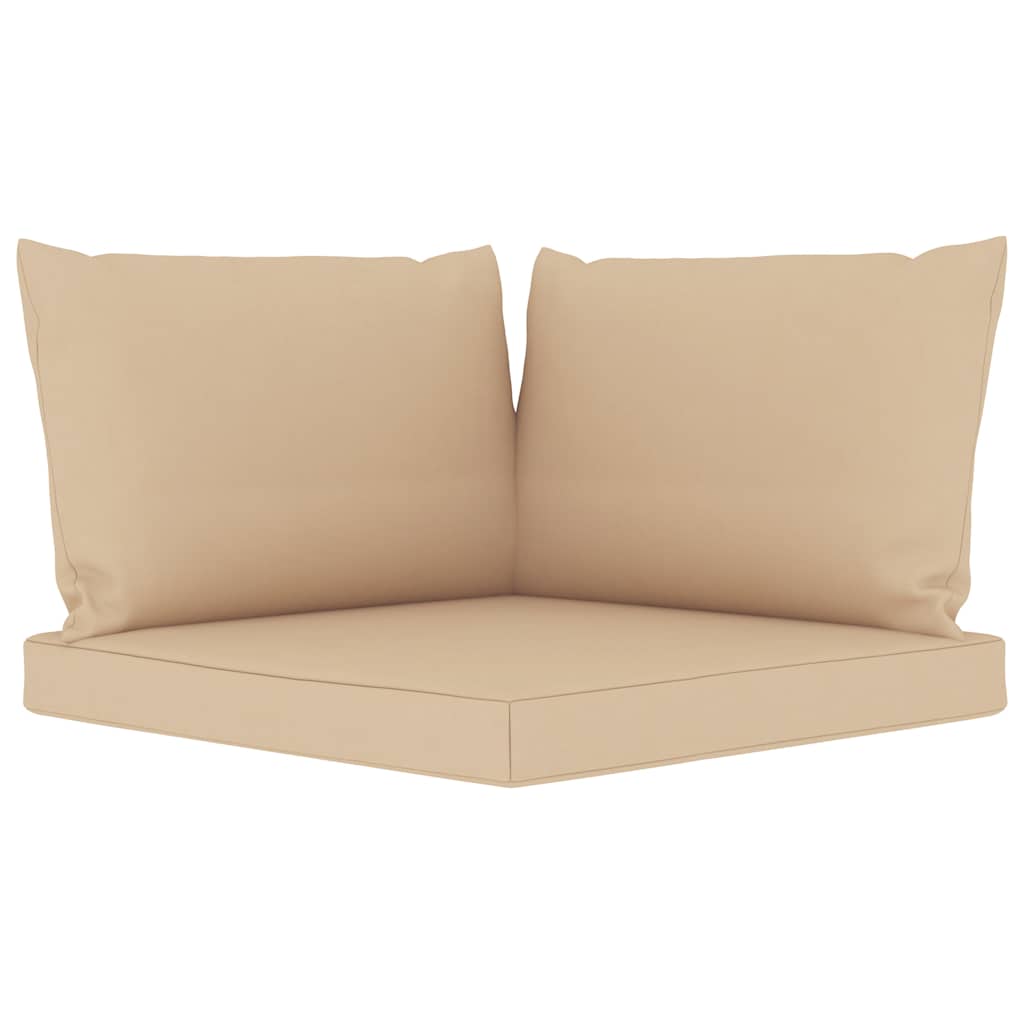 Set Divani da Giardino 6 pz con Cuscini Beige