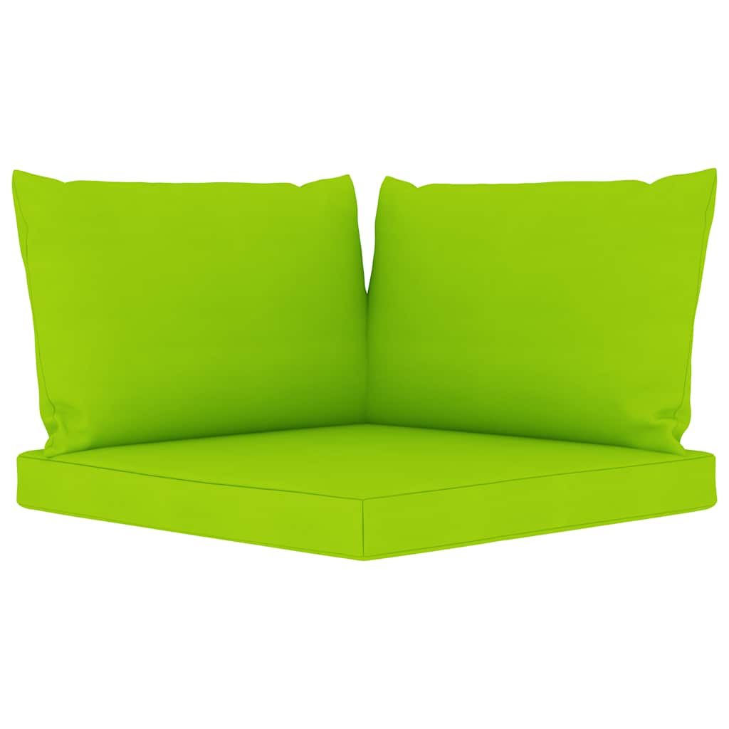 Set Divani da Giardino 6 pz con Cuscini Verde Brillante