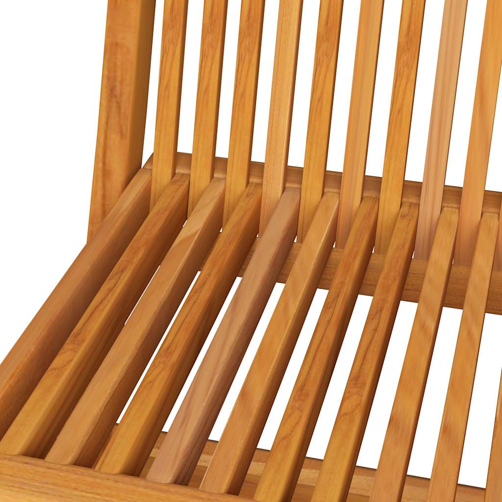 Sedie Pieghevoli Cuscini Verde Brillante 6 pz Massello di Teak