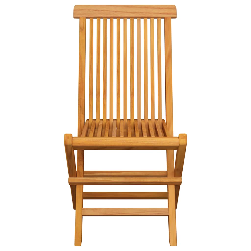 Sedie Pieghevoli Cuscini Grigio Talpa 6 pz in Massello di Teak