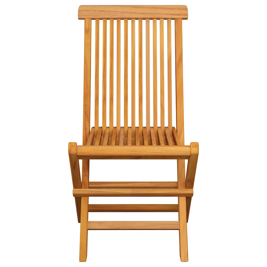 Sedie Pieghevoli con Cuscini Rosso Vino 6 pz Massello di Teak