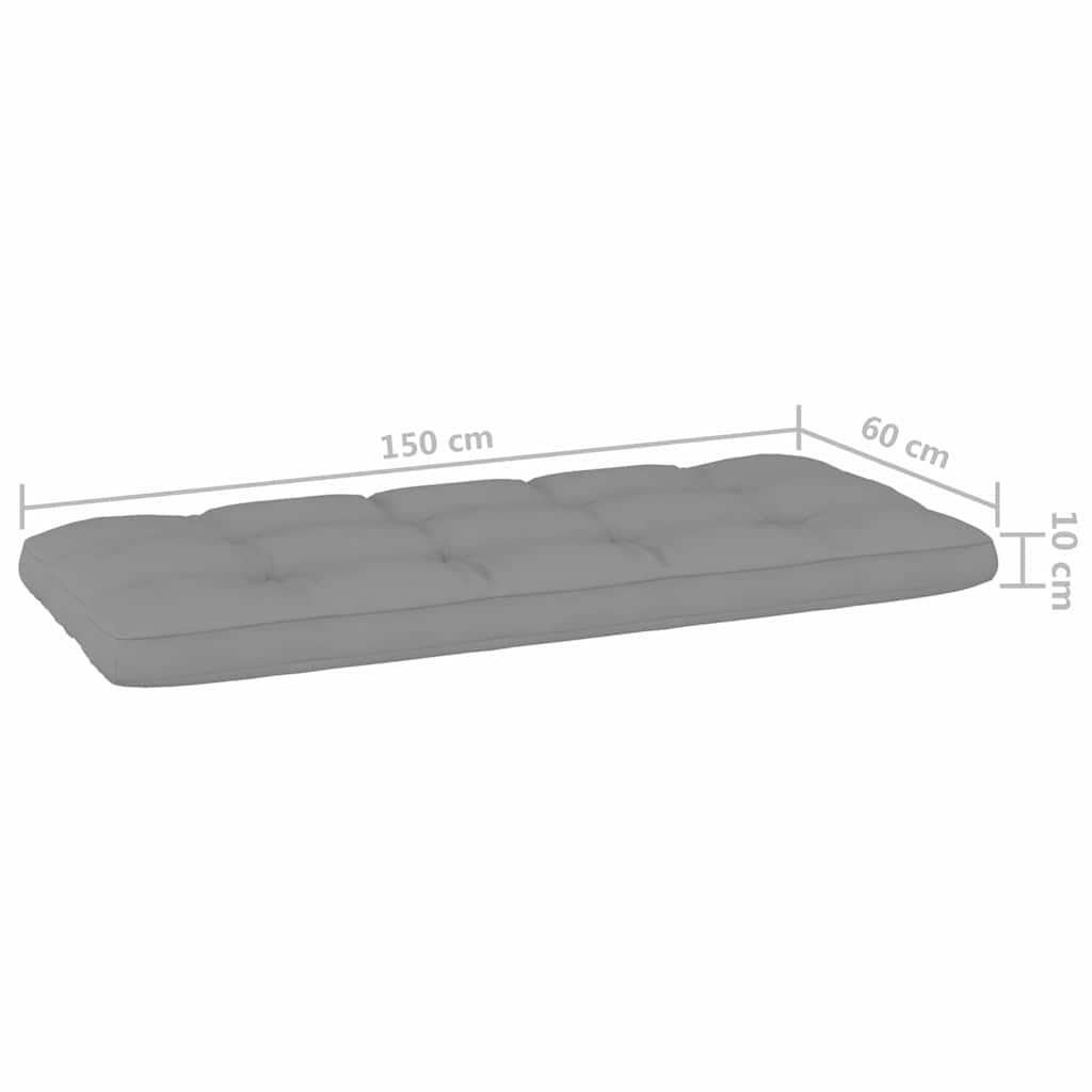 Set Divani da Giardino 2 pz con Cuscini Legno Pino Impregnato
