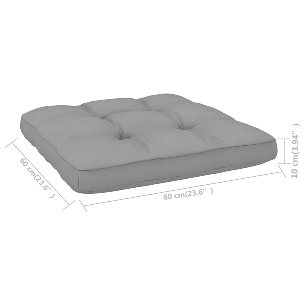 Set Divani da Giardino 3 pz con Cuscini Legno Pino Impregnato
