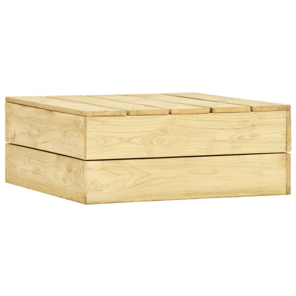 Set Divani da Giardino 3 pz con Cuscini Legno Pino Impregnato