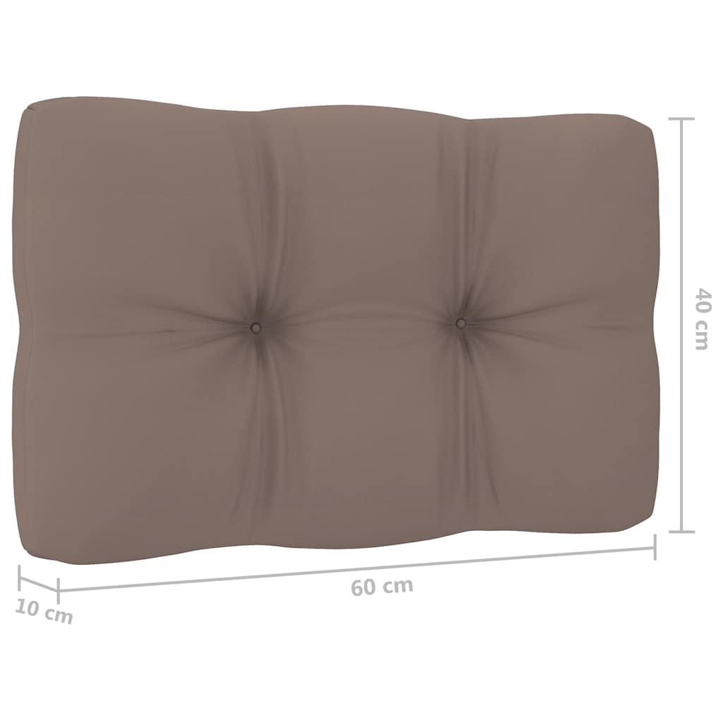 Set Divani da Giardino 3 pz con Cuscini Legno Pino Impregnato