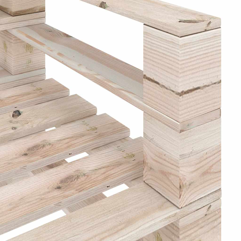 Set Divani da Giardino su Pallet 7 pz in Legno di Pino