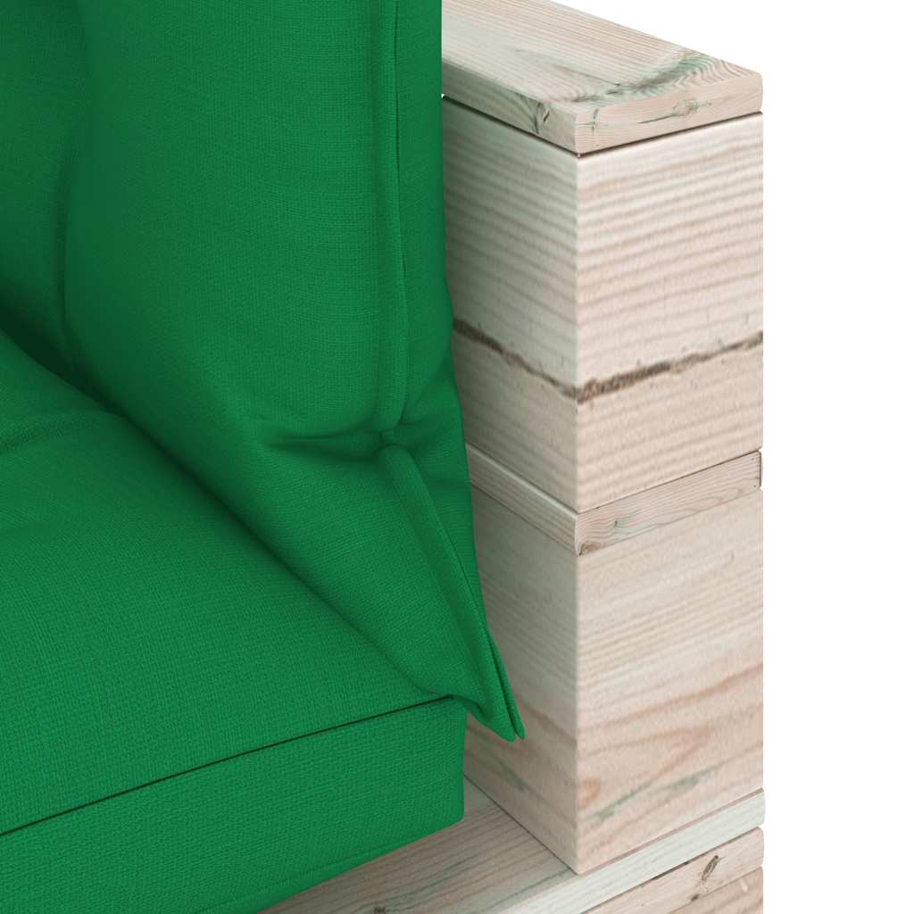 Divano Giardino Pallet a 4 Posti Cuscini in Legno di Pino