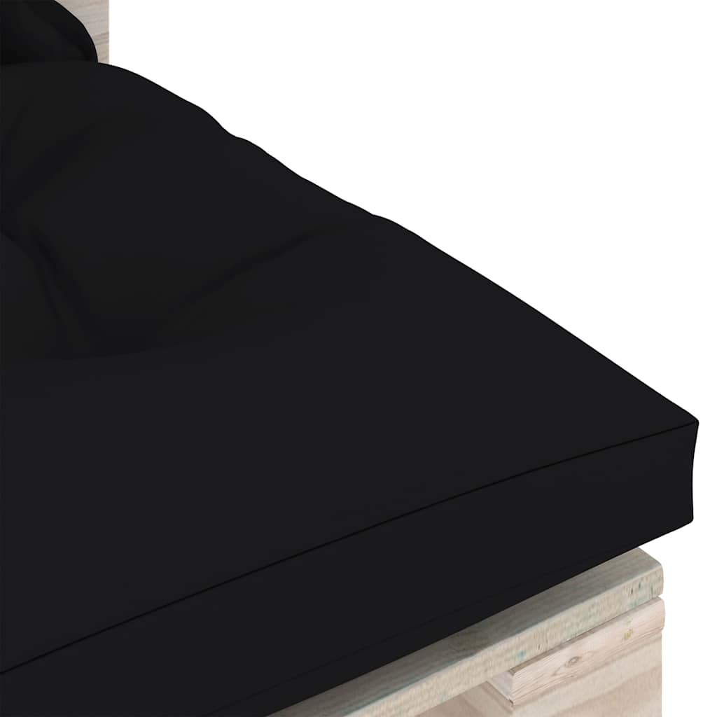 Set Divani da Giardino Pallet 6 pz con Cuscini in Legno di Pino