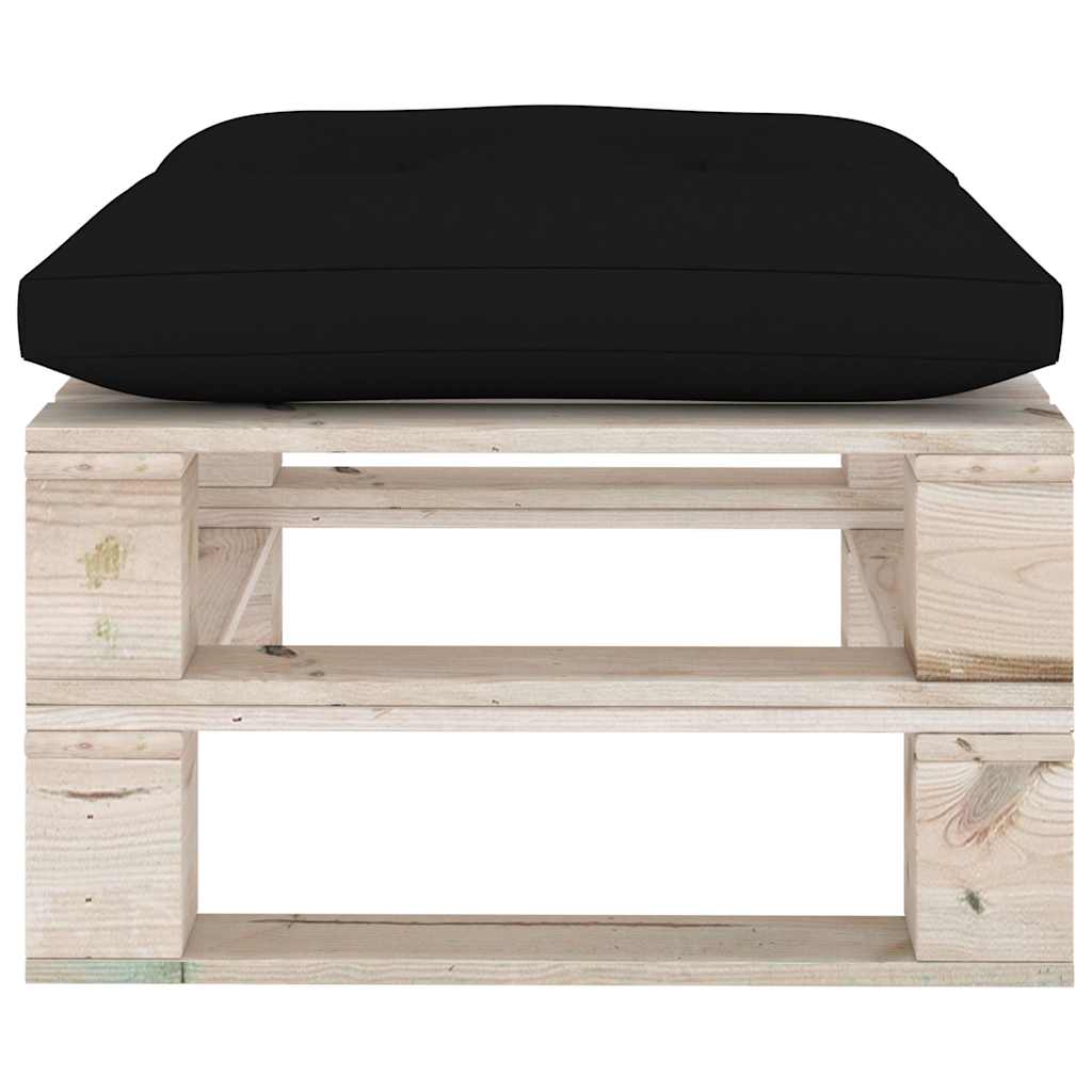Set Divani da Giardino Pallet 6 pz con Cuscini in Legno di Pino