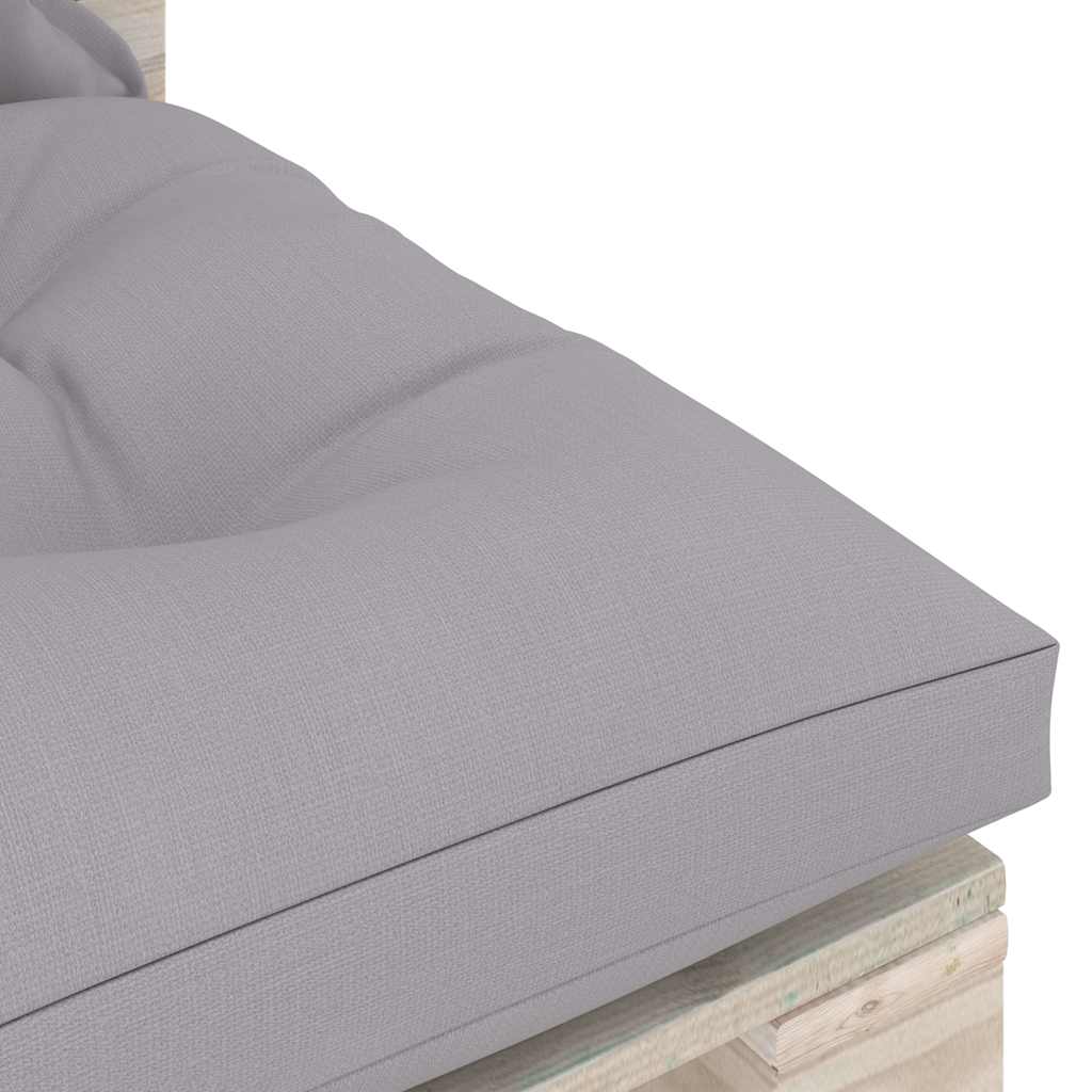 Set Divani da Giardino Pallet 6 pz con Cuscini in Legno di Pino