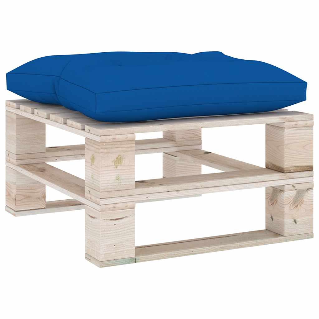Set Divani da Giardino Pallet 6 pz con Cuscini in Legno di Pino