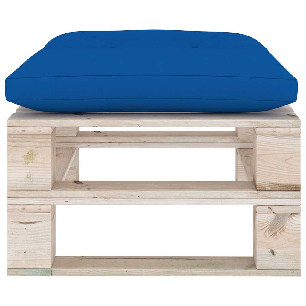 Set Divani da Giardino Pallet 6 pz con Cuscini in Legno di Pino