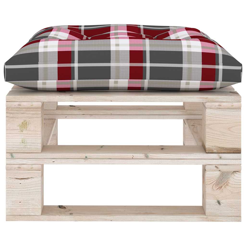 Set Divani da Giardino Pallet 6 pz con Cuscini in Legno di Pino