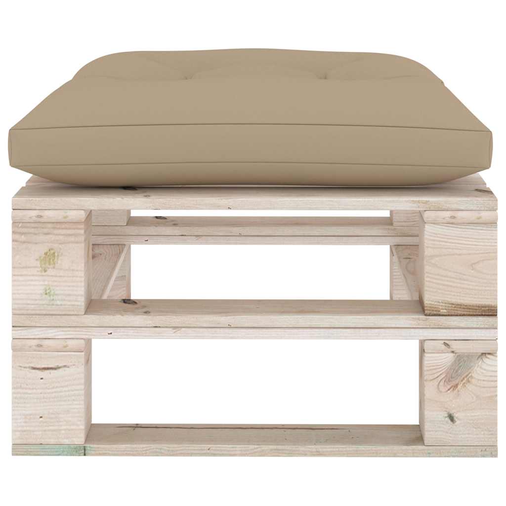 Set Salotto Giardino su Pallet Cuscini 5 pz in Legno di Pino