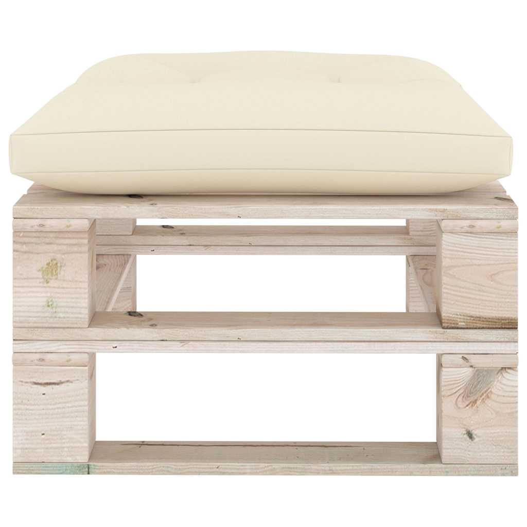 Set Salotto Giardino su Pallet Cuscini 5 pz in Legno di Pino