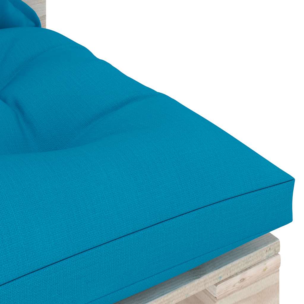 Set Salotto Giardino su Pallet Cuscini 5 pz in Legno di Pino