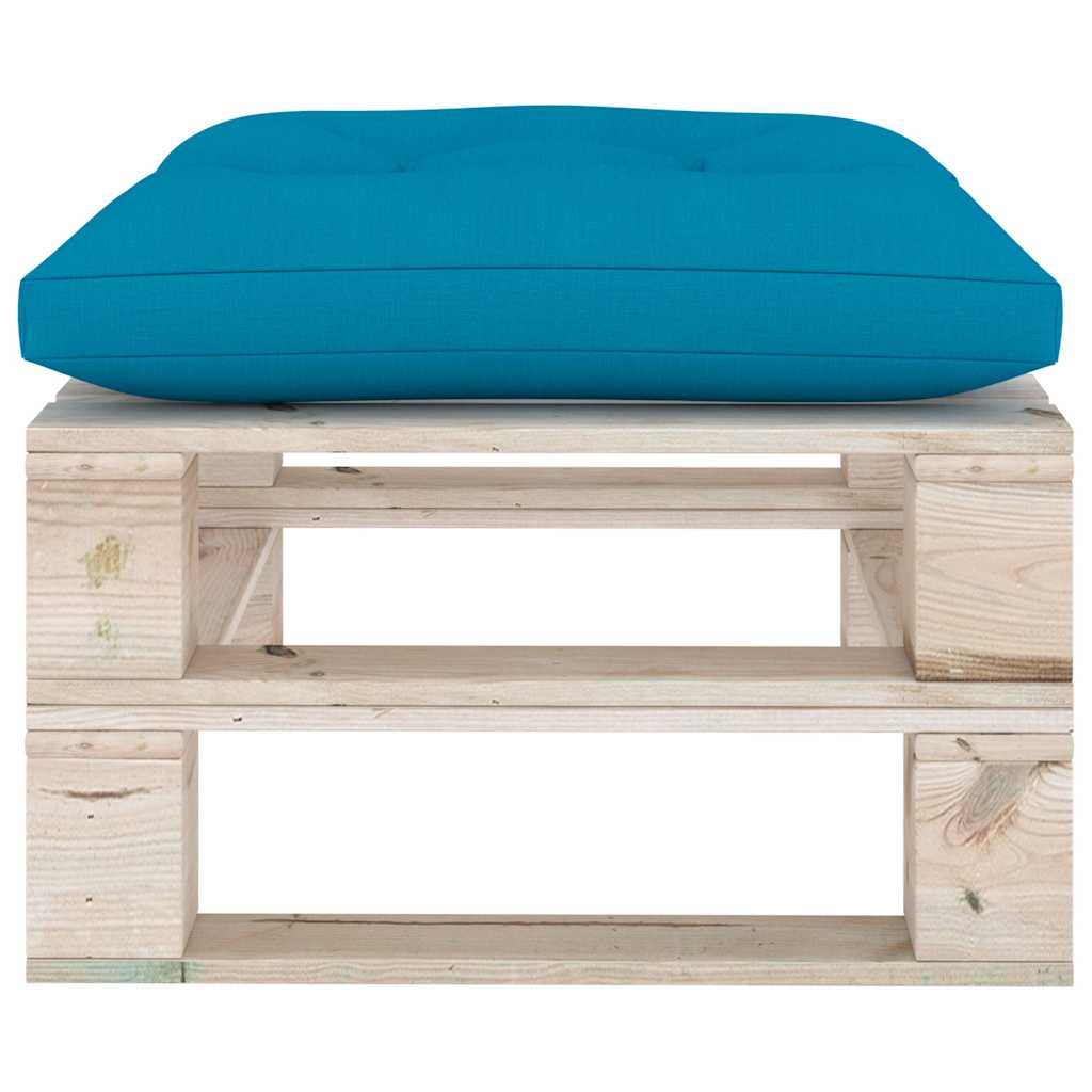 Set Salotto Giardino su Pallet Cuscini 5 pz in Legno di Pino