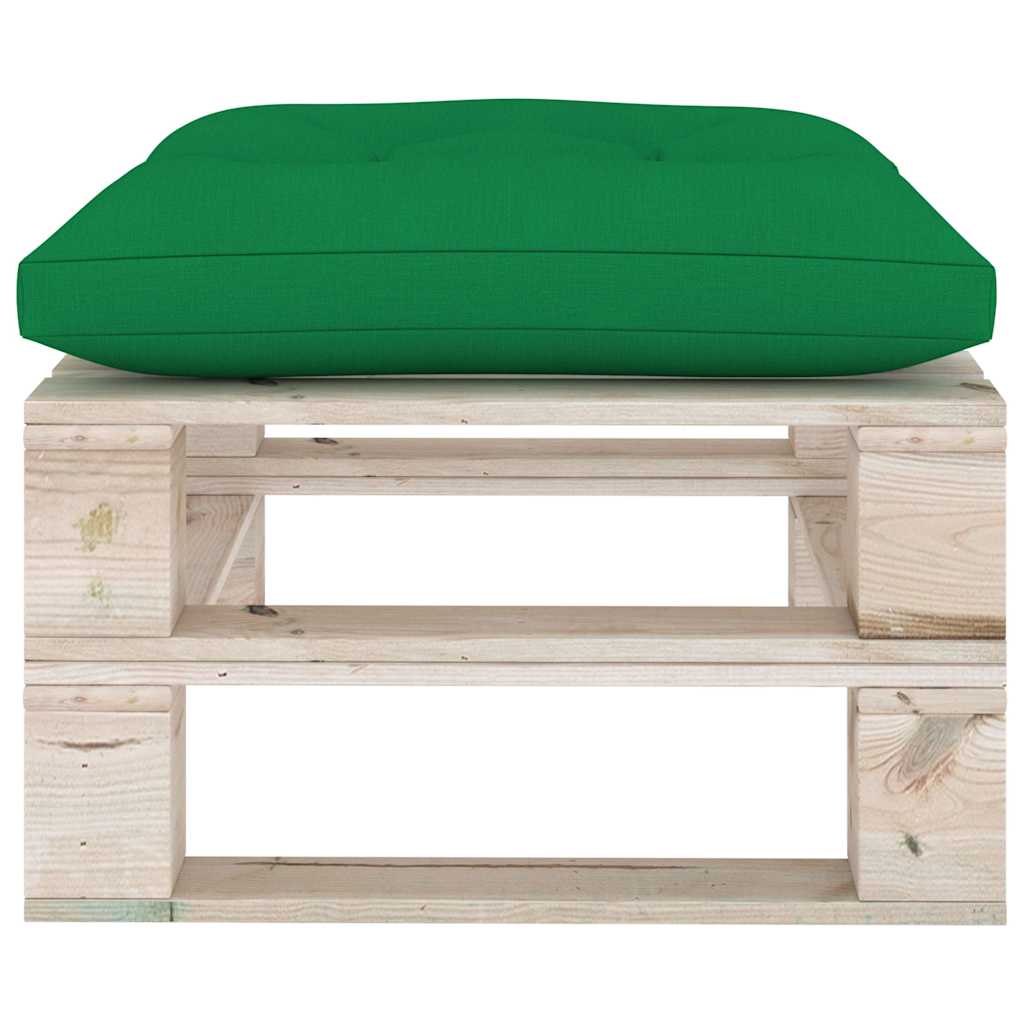 Set Salotto Giardino su Pallet Cuscini 5 pz in Legno di Pino